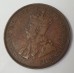 AUSTRALIA 1923 . ONE 1 PENNY . VARIETY . BROKEN M